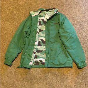 Girls Cabelas fleece lined jacket